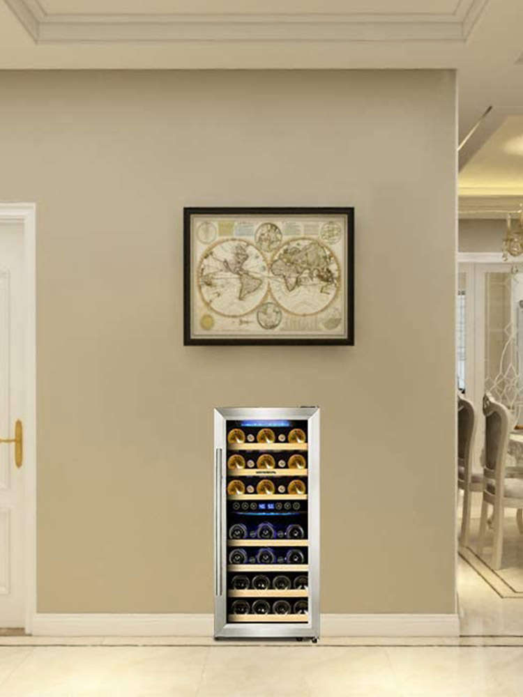 Phiestina 16 Inch Wine Cellar Built In Wine Refrigerator Dual Zone Wine