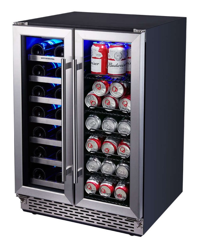 KBUSF54B 24 inch Under Counter Built in Beverage Cooler Refrigerator 
