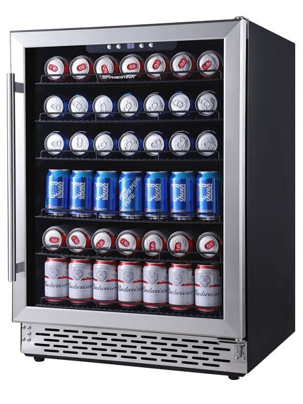 Phiestina 24 Inch Beverage Cooler Beer Fridge 150 Can Drinks Fridge ...