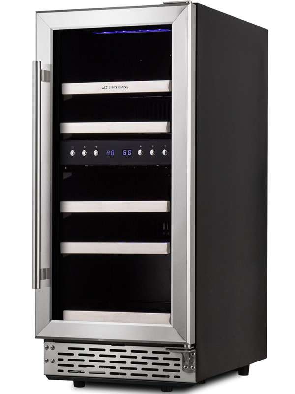 Phiestina 15 Inch Builtin Wine Cooler 29 Bottle Under Counter Wine